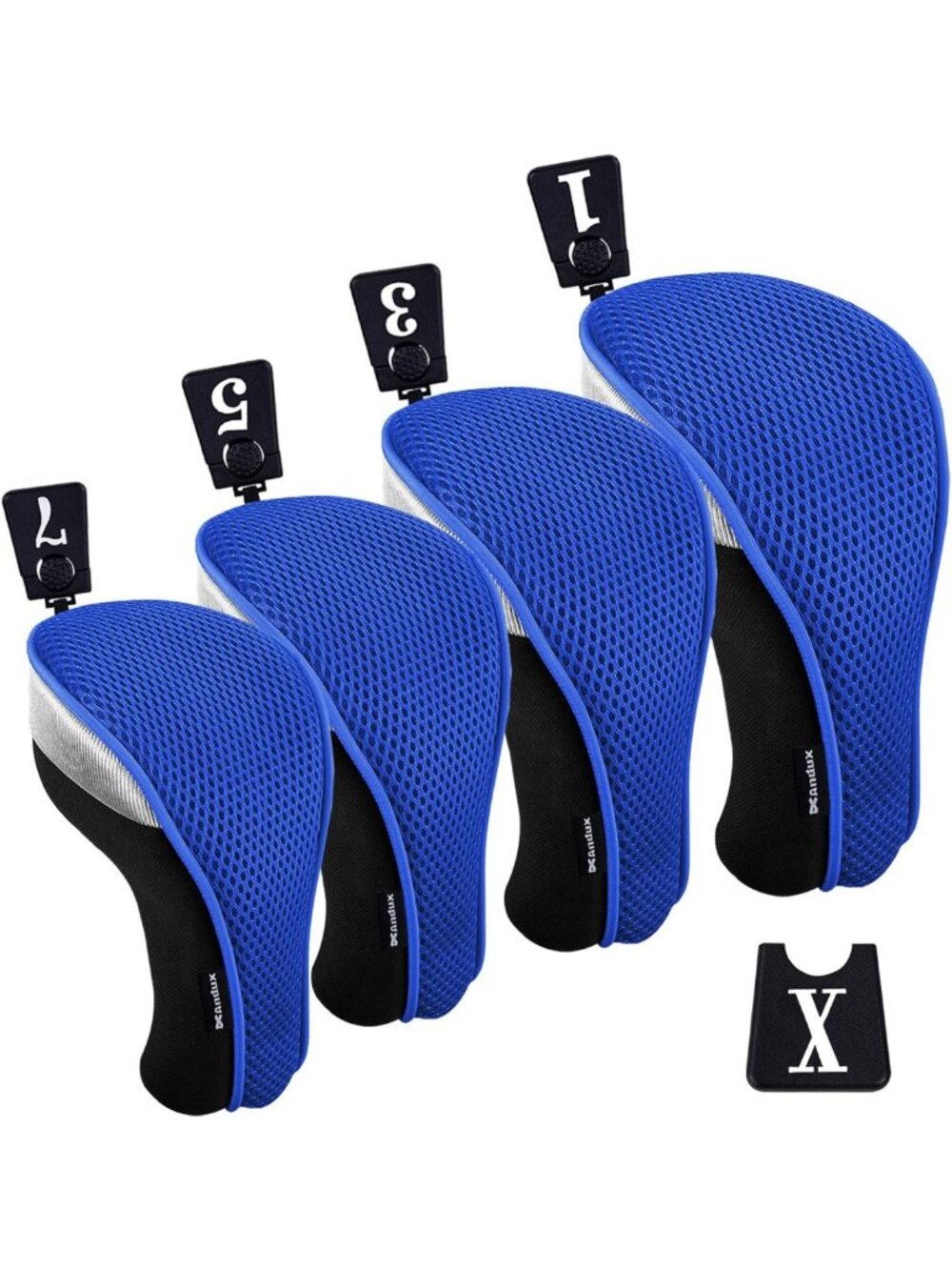 4pcs Golf Driver & Fairway Wood Head Covers - Protect Your Clubs in Style!